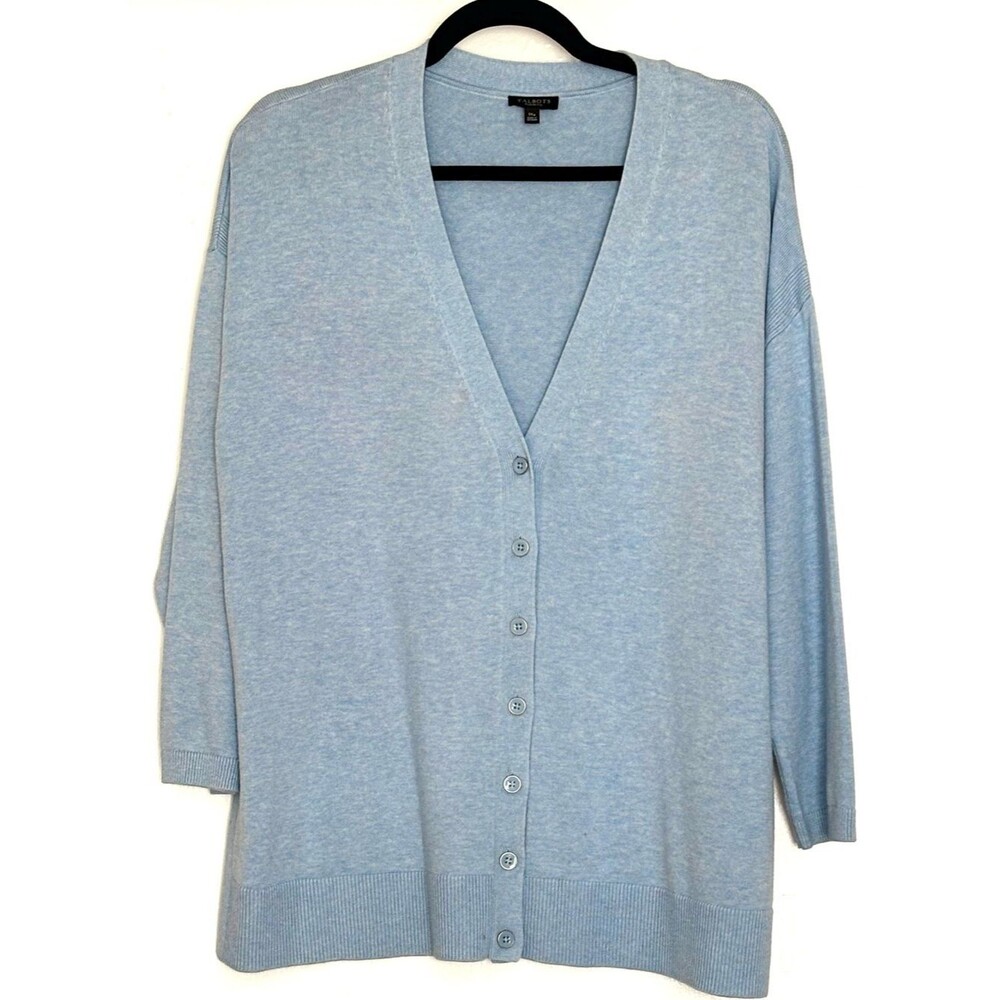 Talbots Girlfriend Cardigan Light Blue Size 1XP